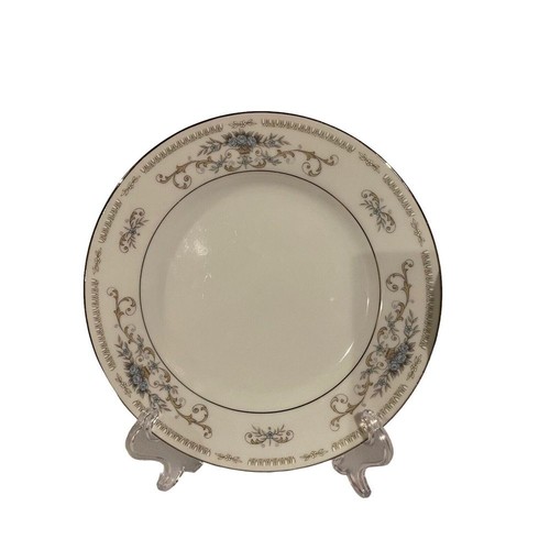 Fine Porcelain China of Japan Diane Wade Bread & Butter Plates Silver Trim Set 5 - Picture 2 of 4