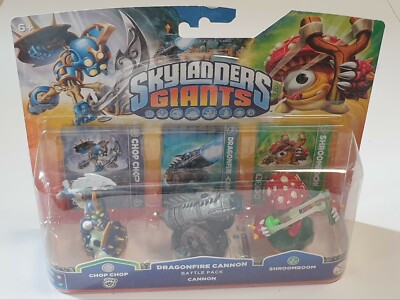 SKYLANDERS   GIANTS   TRIPLE PACK  CHOP CHOP/DRAGONFIRE CANNON/SHROOMBOOM