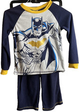 Batman Pajama Set Small Size 6-7 2 pc Long Sleeve and Pants