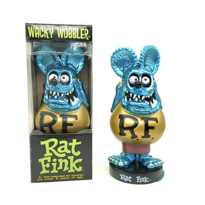 Light Green Rat Fink Figure Roth Ed Biig Daddy Bobblehead Wacky