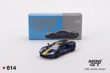 Mini GT Scale 1/64 # 614 # Ford GT Sunoco Blue