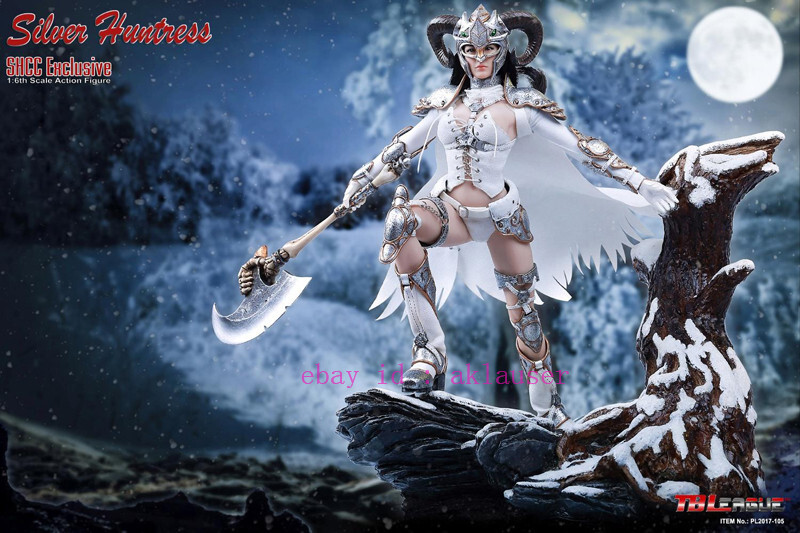 Tbleague Pl2017-105 1/6th Scale Silver Huntress Shcc Exclusive