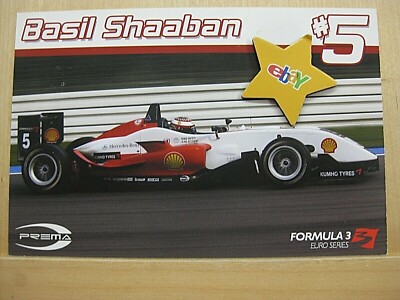 Autogrammkarte Formel 3  Euro Series Basil Shaaban - Mercedes Benz RARITÄT - 734