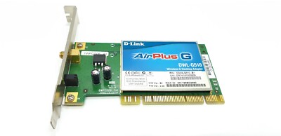 D-Link DWL-G510 AirPlus G Wireless Network Adapter (WiFi) PCI 802.11g NO ANTENNA