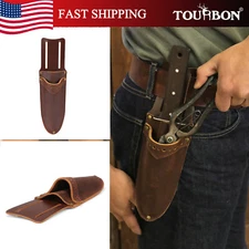 TOURBON Leather Garden Trowel Pruner Belt Holster Women/Men Utility Tools Sheath