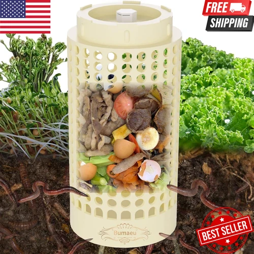 Underground Worm Farm Garden Mini Vermicomposting Bin Outdoor Compost Kitchen Wa