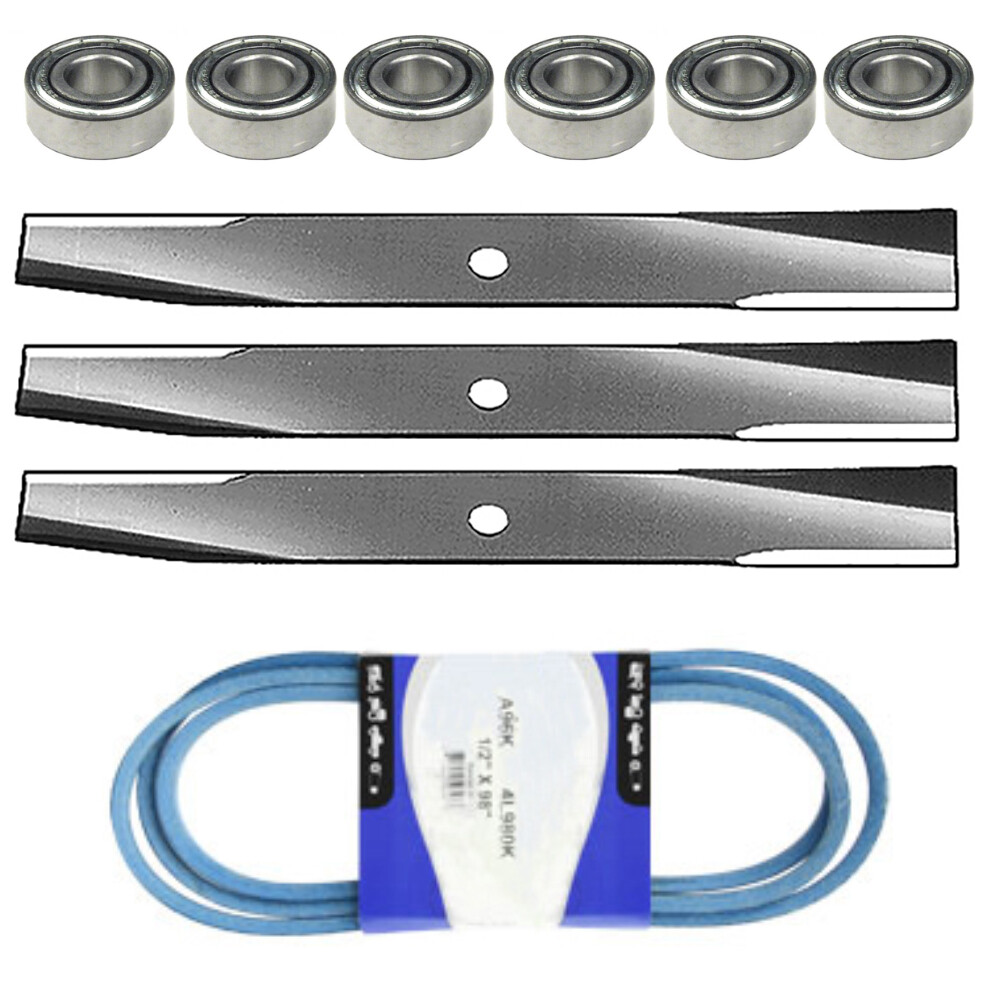 Deck Kit Bearings Blades Belt Fits John Deere 46