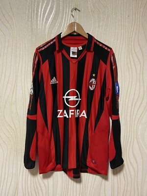 MILAN 2005 2006 HOME SHIRT JERSEY ADIDAS 109957 sz L MEN | eBay