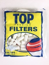 TOP Premium Filter Tips 15MM 1 Bag Cigarette RYO Blue  100 Tip Per Bag