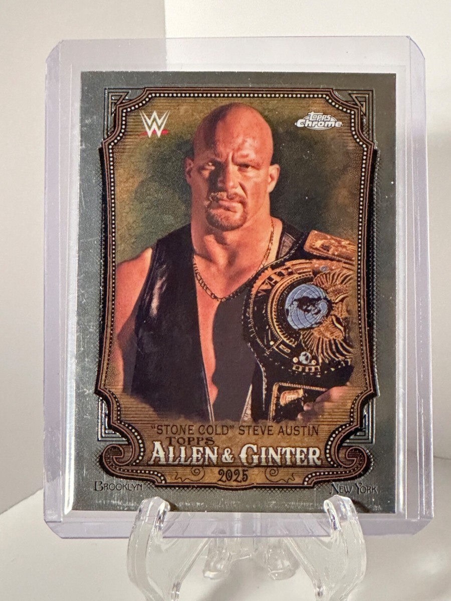 2025 Topps Chrome WWE Stone Cold Steve Austin Allen & Ginter