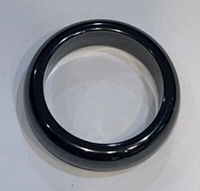Black Hematite Magnetic Healing Ring Band Size 6.5 Men Women Ring