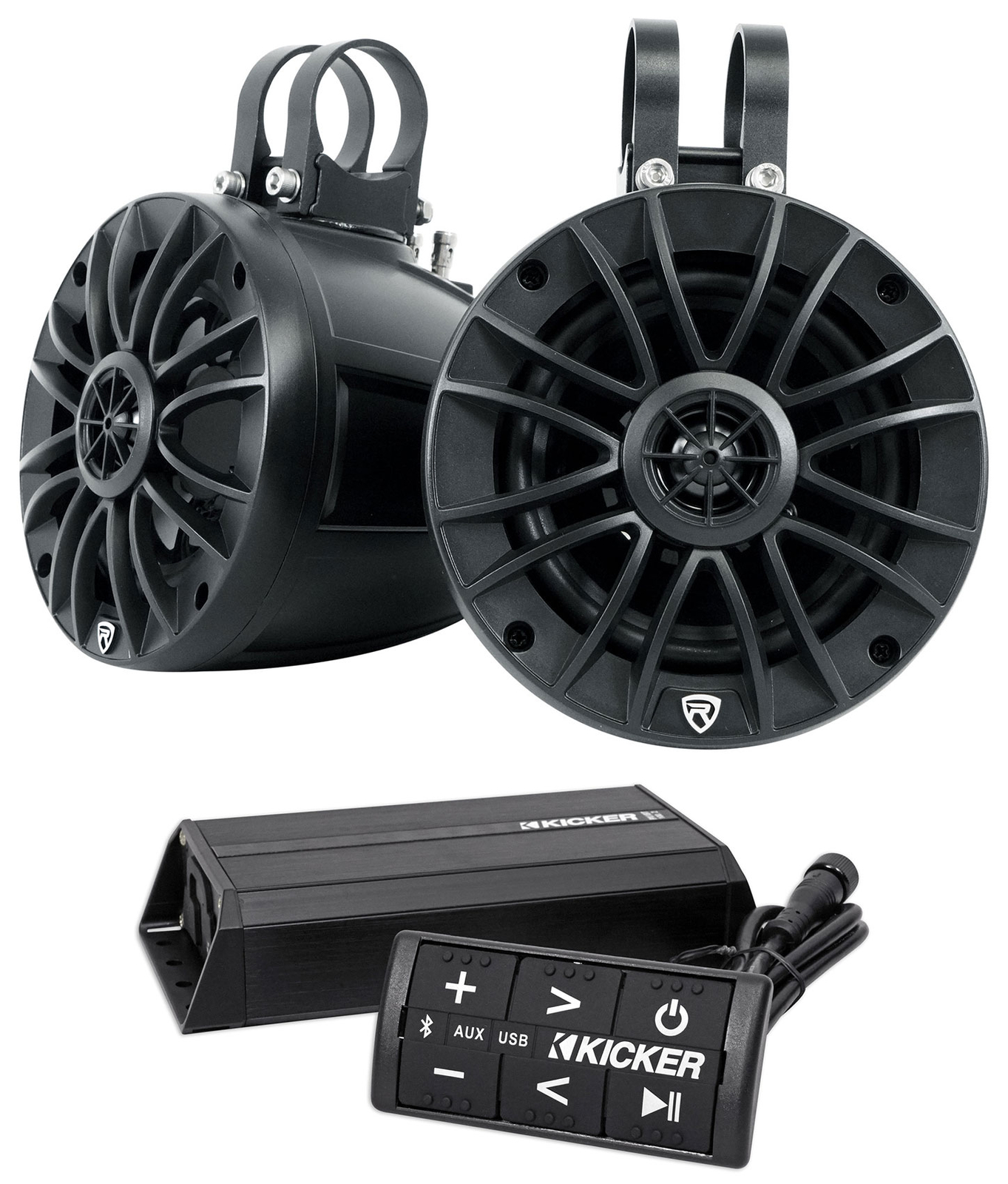 2 Колонки Rockville UTVATV 525 Rollbar усилитель Kicker Контроллер Bluetooth 65590₽