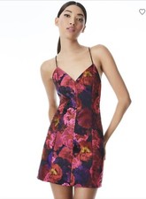 alice and olivia TAYLA FLORAL MINI DRESS 