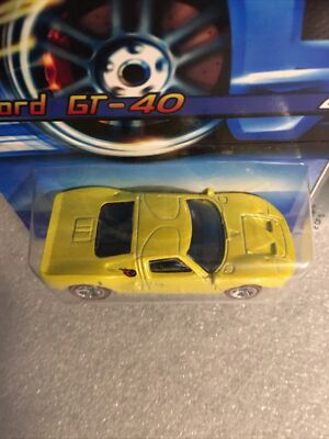 Hot Wheels Ford GT-40 Red line series 2/5. 2006 #097 Yellow New On