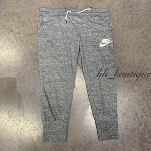 NWT Nike 813875-091 Women's Sportswear Gym Vintage Capris Sweatpants Grey Size M 886059293347 | eBay