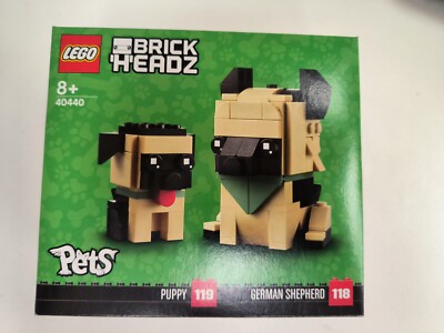LEGO BRICKHEADZ 40440 Neu & OVP Deutscher Schäferhund (BRICKHEADZ Nr. 118 + 119)