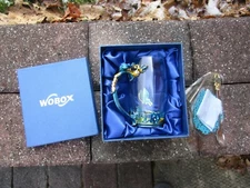 350ML Enamel Tea  Glass Mug & Spoon  [ FLORAL & BUTTERFLY ] DECOR~~QUALITY!!