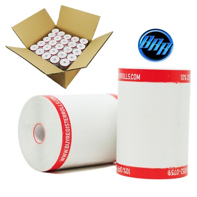 10 Rotoli Carta Termica 2 1/4 X 85' Per Terminali Primi Dati (FD130, FD50, FD55, FD100Ti) – BPA Free