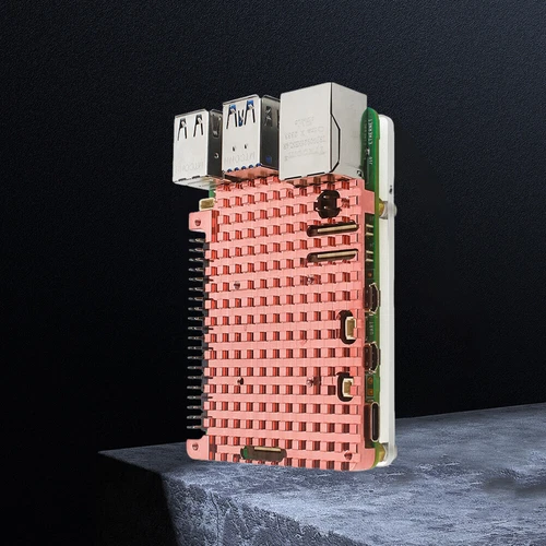 Copper Heatsink Metal Case Passive Cooling Shell for Raspberry Pi 5(without fan)
