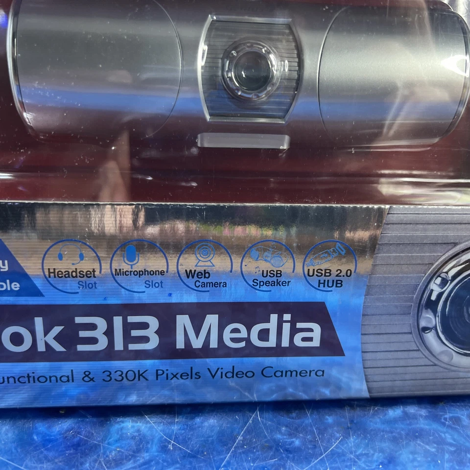 Vintage PC Genius Look 313 Media Web Cam Speaker USB Hub Retro Computing NOS - Image 2 of 4