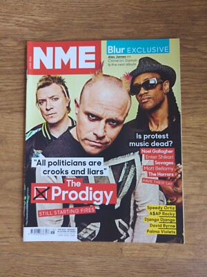 NME The Prodigy, Blur, Noel Gallagher, Enter Shikari, Savages, Speedy Ortiz