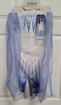 Frozen II Little Girls' Elsa the Snow Queen Dress Costume size 4-6X