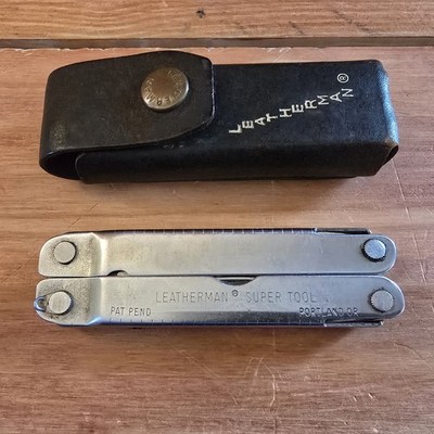 Leatherman Super Tool Original Multi-Tool Pliers Knife Saw File Sheath USA
