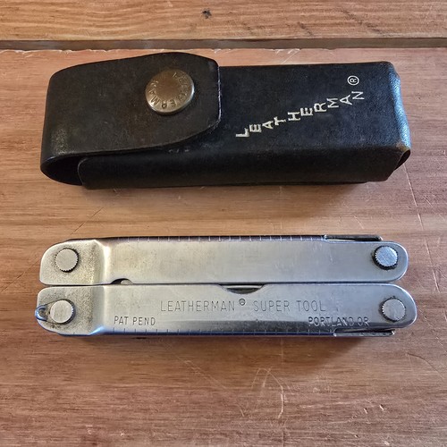 Leatherman Super Tool Original Multi-Tool Pliers Knife Saw File Sheath USA