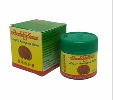 Lingzhi Analgesic Balm Myanmar Cream Fast Relief All Muscle Pain Mushroom 30 g.