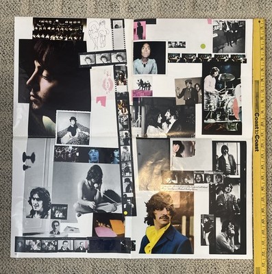 Beatles 1968 White Album Original Poster Insert & Song Lyrics