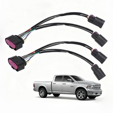 2Pcs Quad Housing to Projector Headlight Conversion Harnesses - Fit for Ram T...