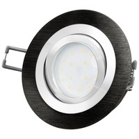 RF-2 LED Einbauleuchte Flach, Rund & Schwenkbar LED 2W Warmweiß Deckenstrahler