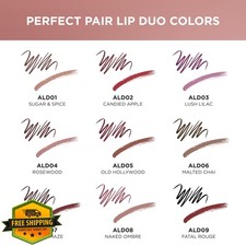 Absolute NY Perfect Pair Lip Duo Satin Lipstick Liner for Fuller Lips