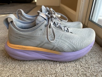 Asics Gel-Nimbus 25 Women's Size 12 Wide Running Shoes Gray