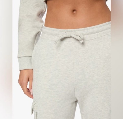 We Wore What Cargo Sweat Pants Fleece XXS Heather Grey - Picture 3 of 5
