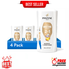 Pantene Pro-V Daily Moisture Renewal 2in1 Shampoo Conditioner 17.9oz, 4 Pack