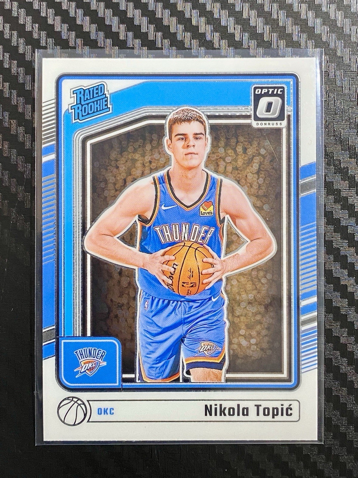 2024-25 Panini Donruss Optic Nikola Topic #278 Rated Rookie OKC Thunder