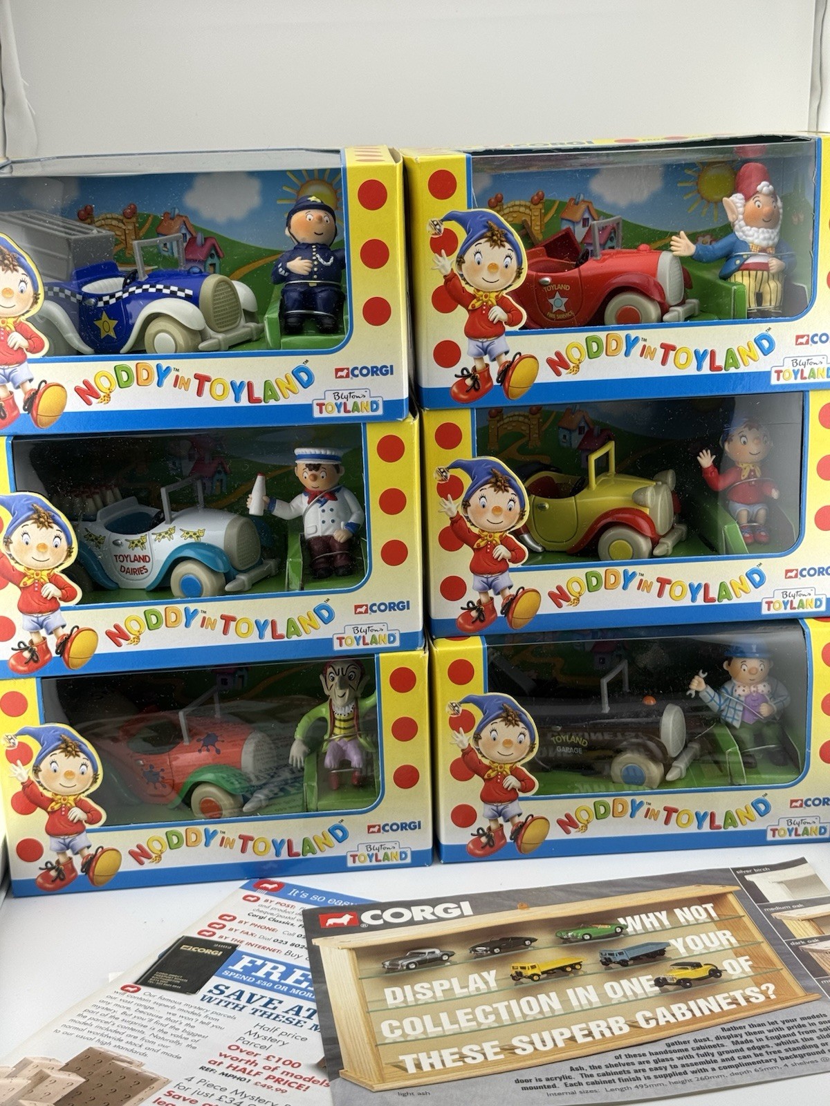 Corgi “Noddy in Toyland” Set of 6 Die-Cast Models Sealed Boxed (2001)