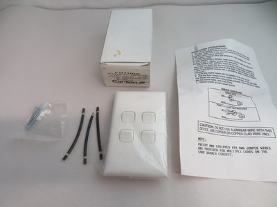 Carlon Futura P14WHX White 15amp 120vac Single Pole Switch