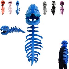 Wearable Dinosaur Skeleton Plush Costume for Kids or Adult