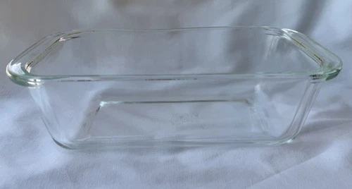Pyrex #213 Clear Glass Loaf Pan - 1.5 Qt Baking Dish with Handles