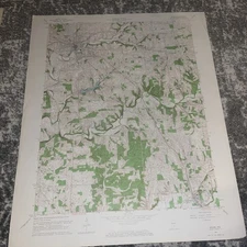 22" x 27" Original 1963 US Geological Survey Salem Indiana Quad Full Color Map