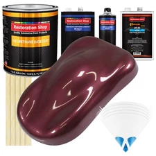 Vintage Burgundy Metallic SLOW Gallon Auto Paint Kit URETHANE BASECOAT Clearcoat