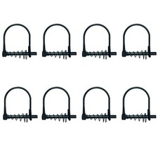 8 Pack Silent Shaft Locking Pins with Spring for 8 PACK, Black
