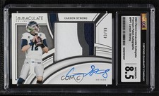 2022 Immaculate Collegiate 43/99 Carson Strong CGC 8.5 RPA Patch Auto RC 0pj6
