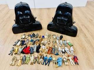 Kenner Star Wars Vintage Action Figures with Darth Vader Carrying Cases
