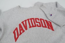 Vintage Champion Reverse Weave Davidson College Wildcats 90s 80s USA Made XL