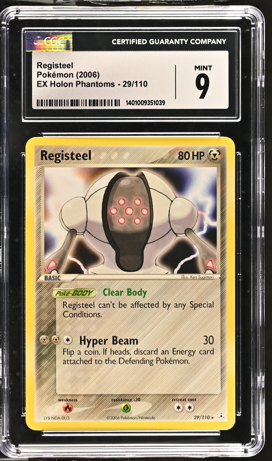 2006 Pokemon Ex Holon Phantoms #29/110 Registeel CGC 9