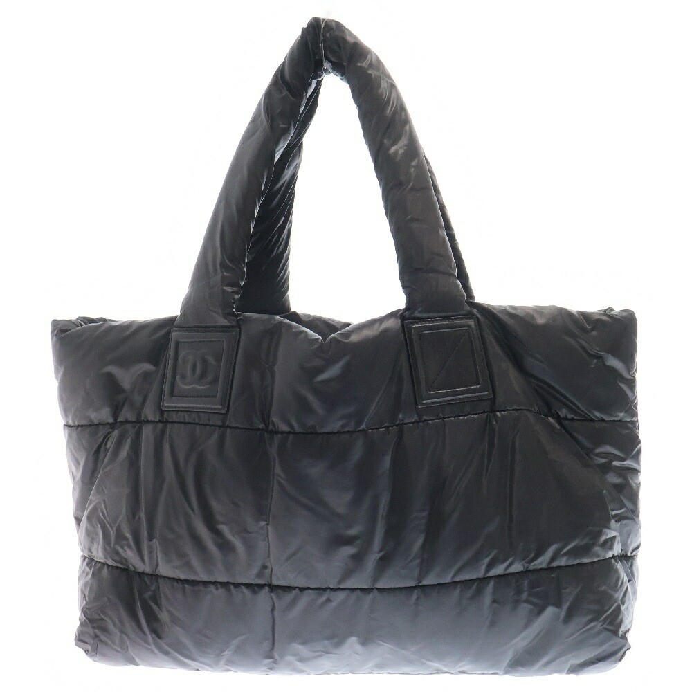 Chanel Cocoon Black Nylon Tote Bag with Pave Hardware r10_0806