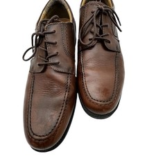 Chaps Men's Brown Leather Lace-Up Dress Shoes Lace Accents US 11 M MPN 96-26852